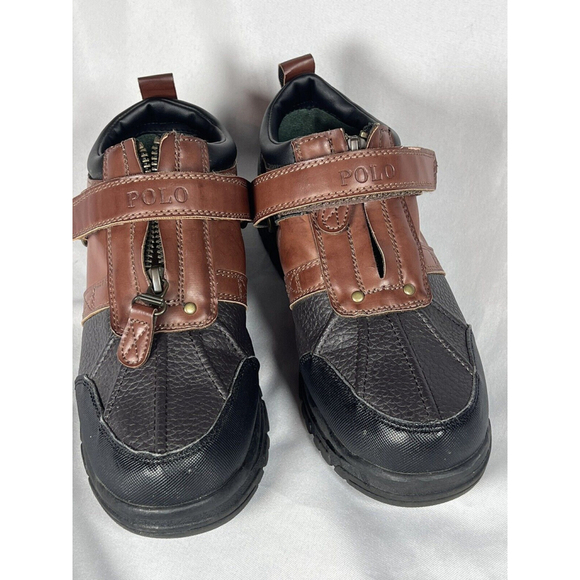 Polo by Ralph Lauren Boy's size 4 Leather upper Ralph Lauren Ankle boot - Picture 1 of 11